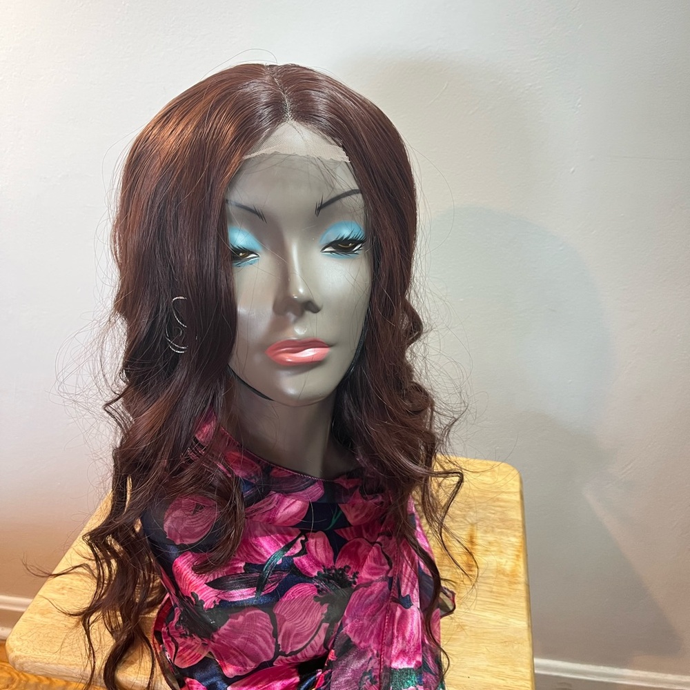 AISI Brown wig.  Lacetop wig:  26”